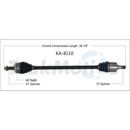 SURTRACK AXLE Cv Axle Shaft, Ka-8110 KA-8110